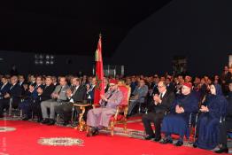 Image du Maroc Professionnelle de  Sa Majesté le Roi Mohammed VI préside à Agadir la présentation de la déclinaison du Plan d'accélération industrielle dans la région de Souss-Massa, 28 Janvier 2018 (Photo/ SPPR) via Jalilbounhar.com 